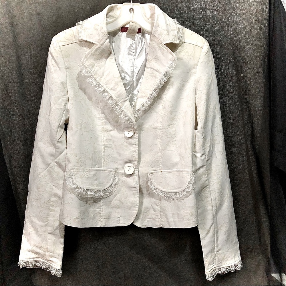 Ceres white embroided Jacket Medium